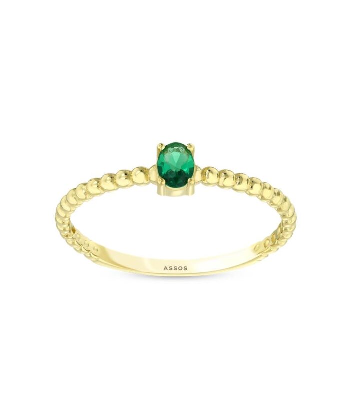 Renkli Taşlı Altın Yüzük