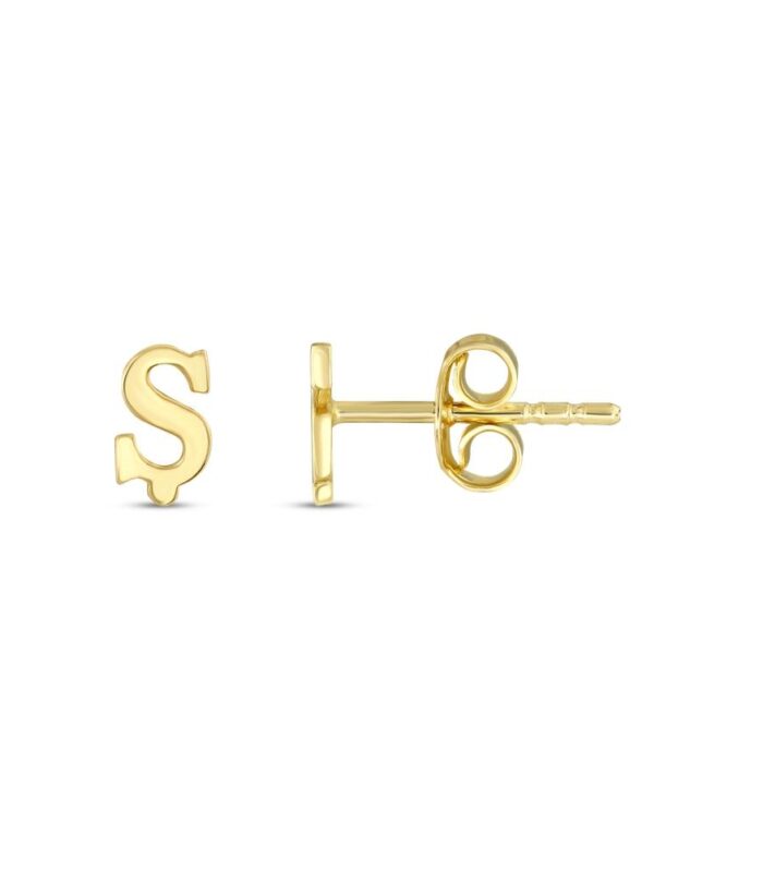 Ş Harfli Tek Altın Küpe