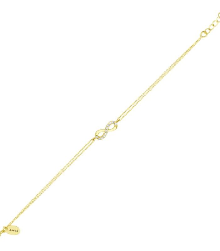 Sonsuzluk Taşlı Altın Bileklik