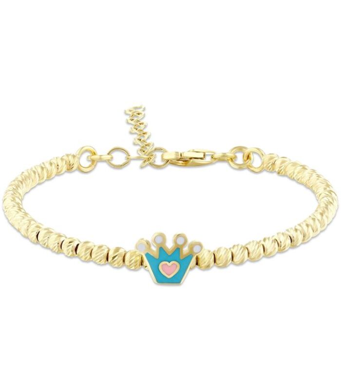 Taç Figürlü Çocuk Altın Bilezik