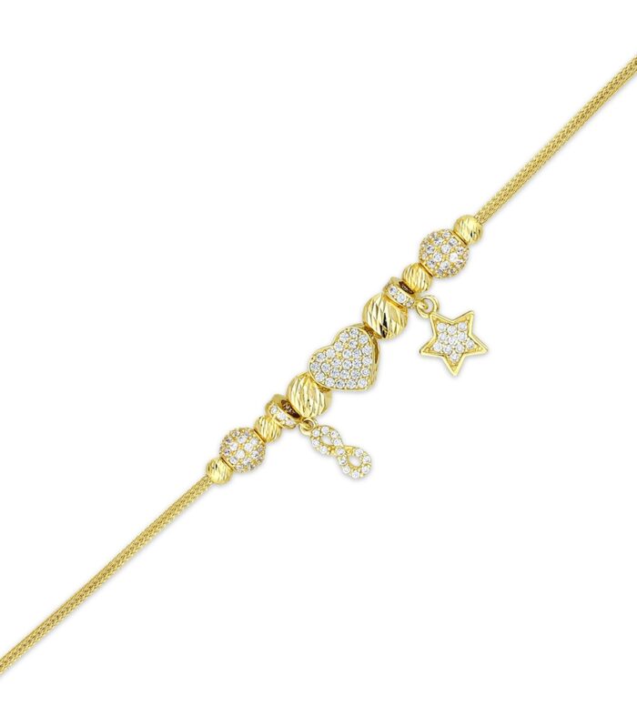 Tasarım Altın Charm Bileklik