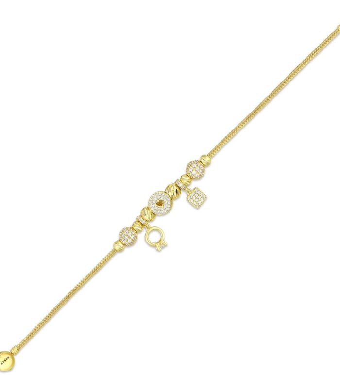 Tasarım Altın Charm Bileklik