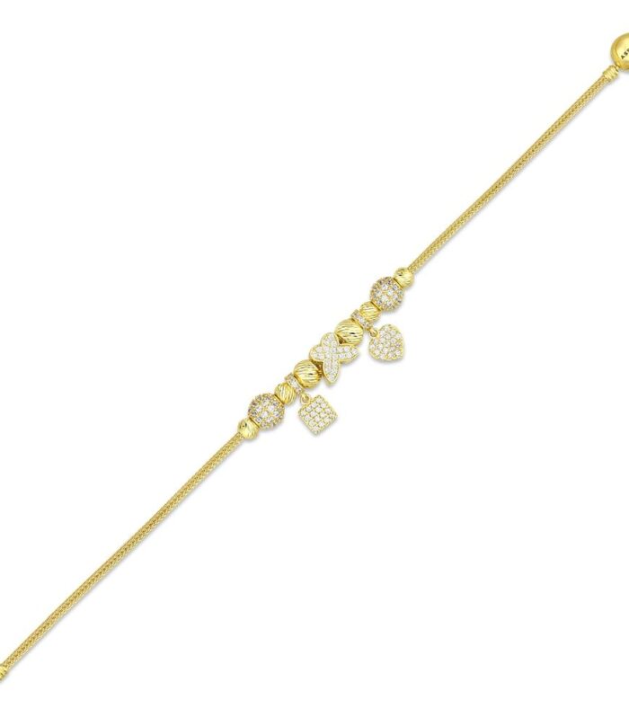 Tasarım Altın Charm Bileklik