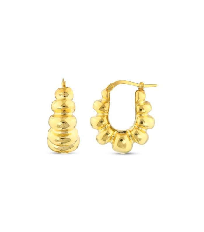 Tasarım Altın Halka Küpe