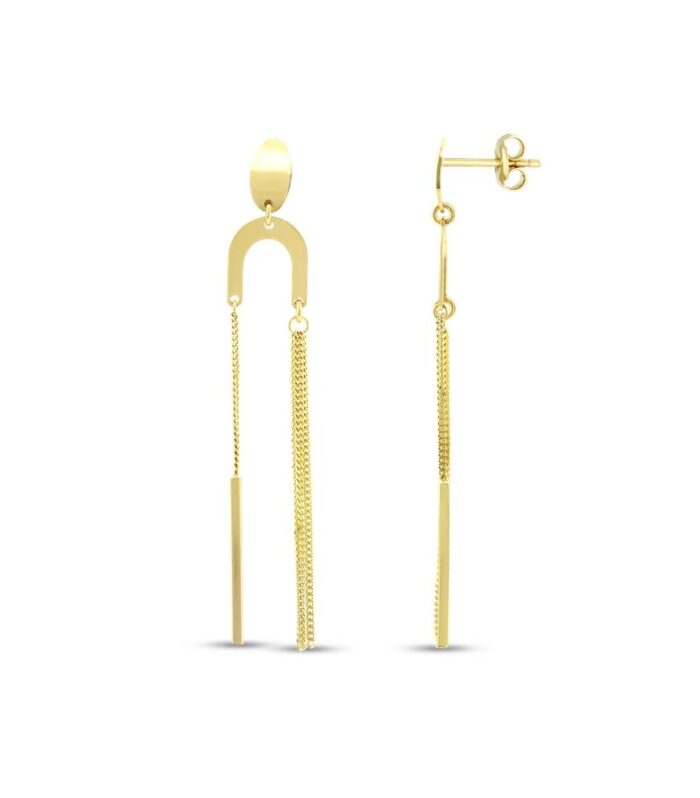 Tasarım Altın Küpe