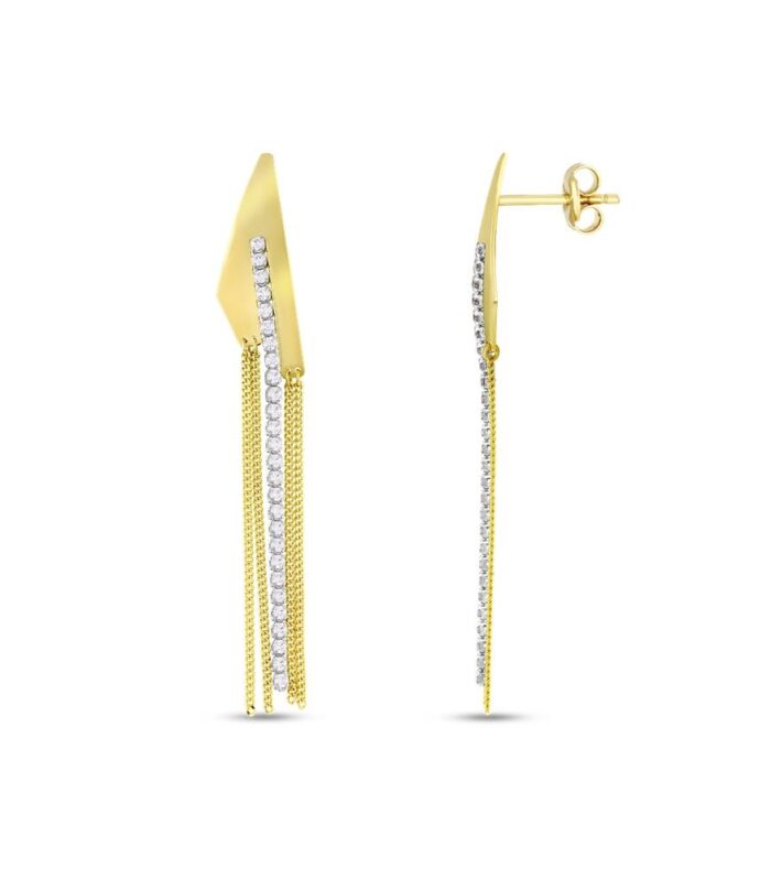 Tasarım Altın Küpe