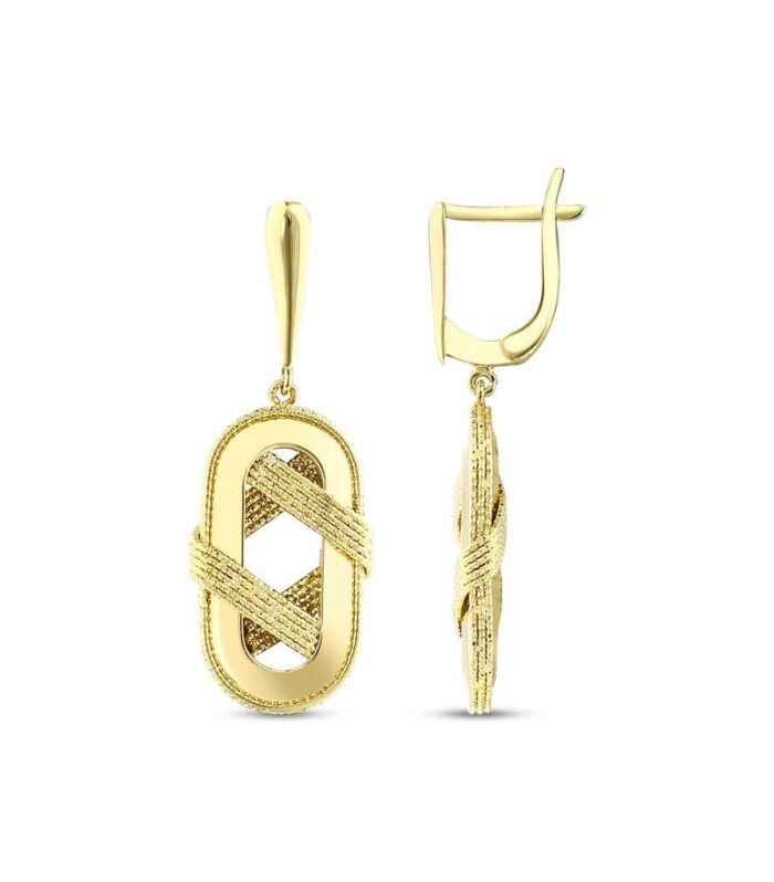 Tasarım Altın Küpe