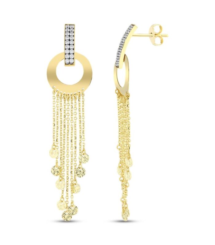 Tasarım Altın Küpe