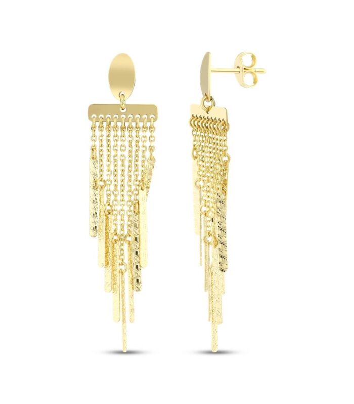 Tasarım Altın Küpe