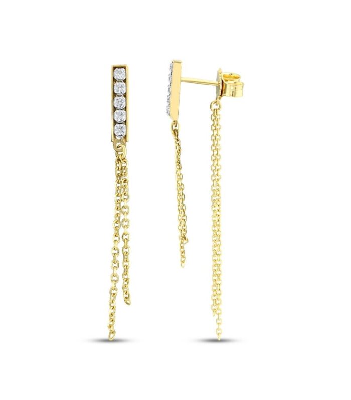 Tasarım Altın Küpe