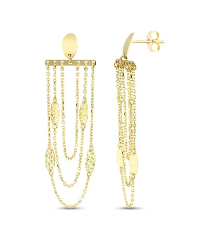 Tasarım Altın Küpe