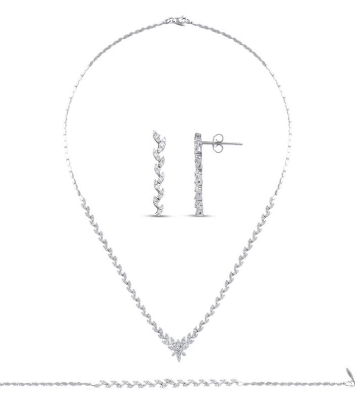 Taşlı Altın Nişan Düğün Set