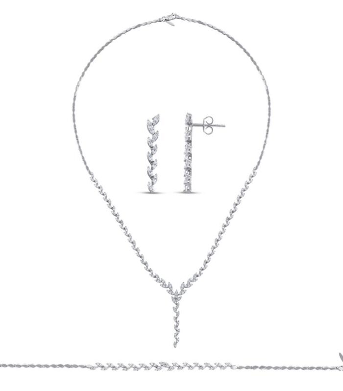 Taşlı Altın Nişan Düğün Set