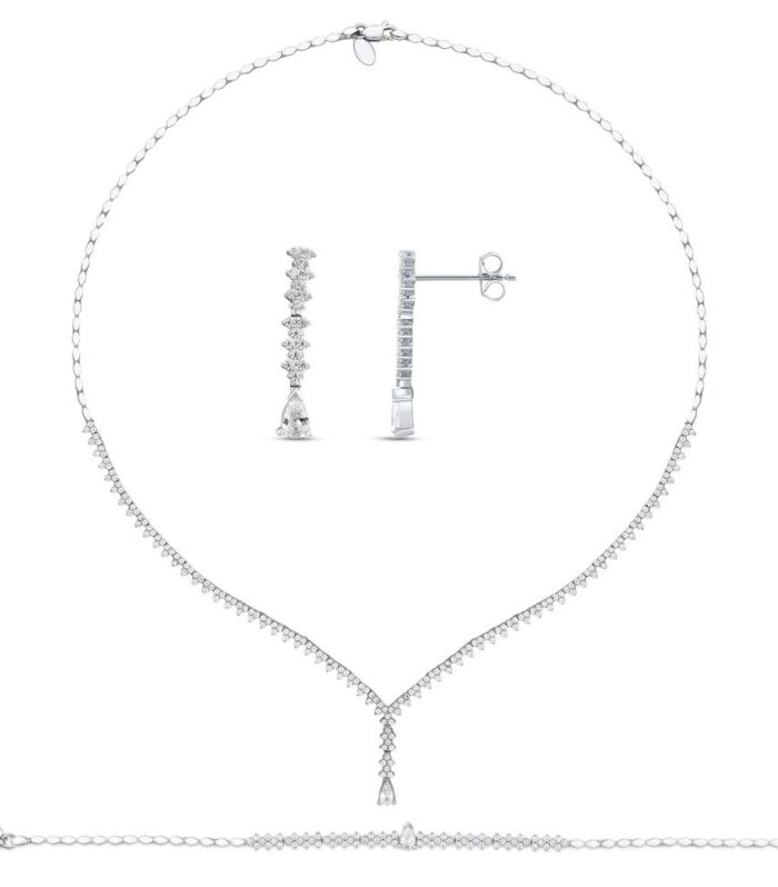 Taşlı Altın Nişan Düğün Set