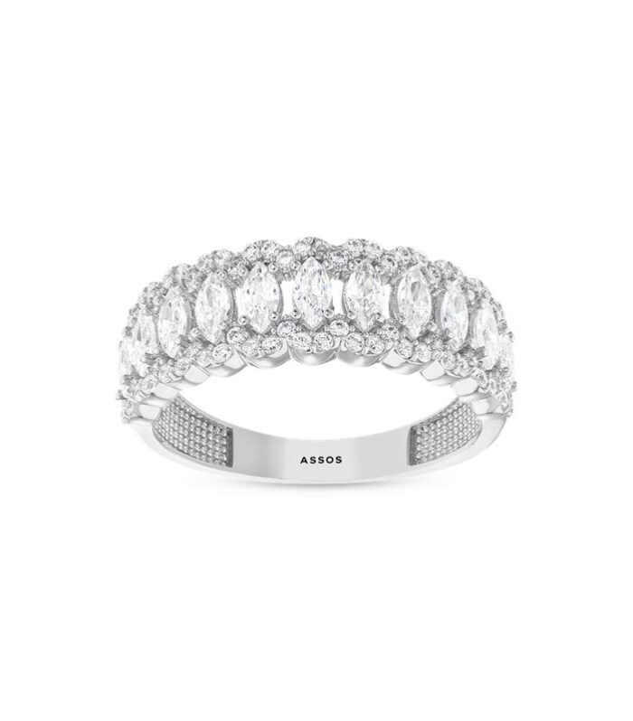 Taşlı Tasarım Altın Yüzük