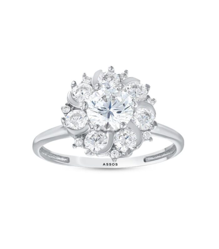 Taşlı Tasarım Altın Yüzük