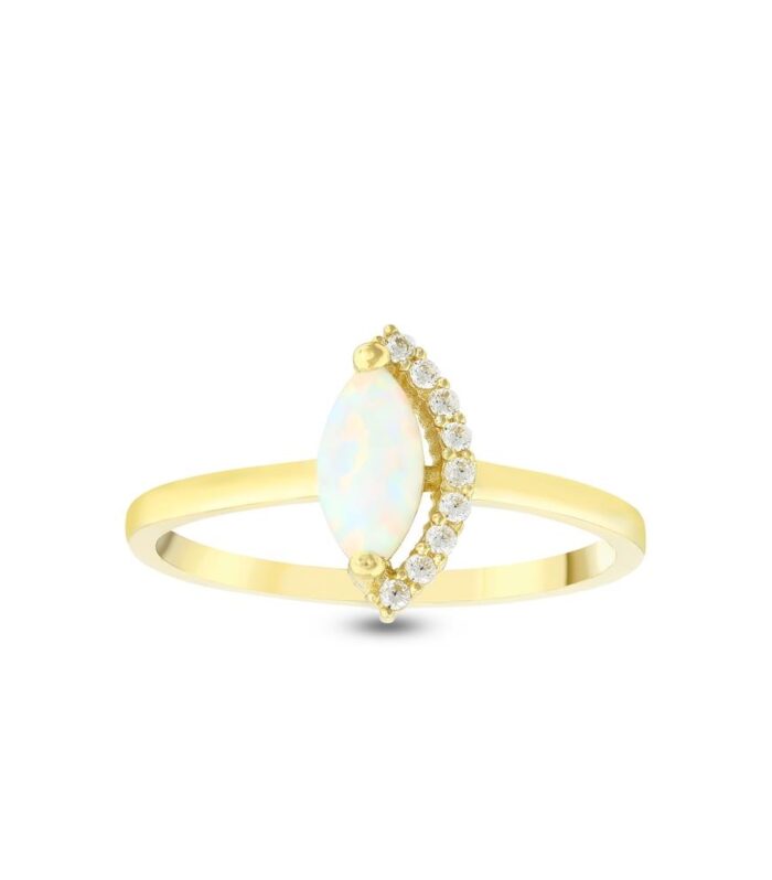 Taşlı Tasarım Altın Yüzük