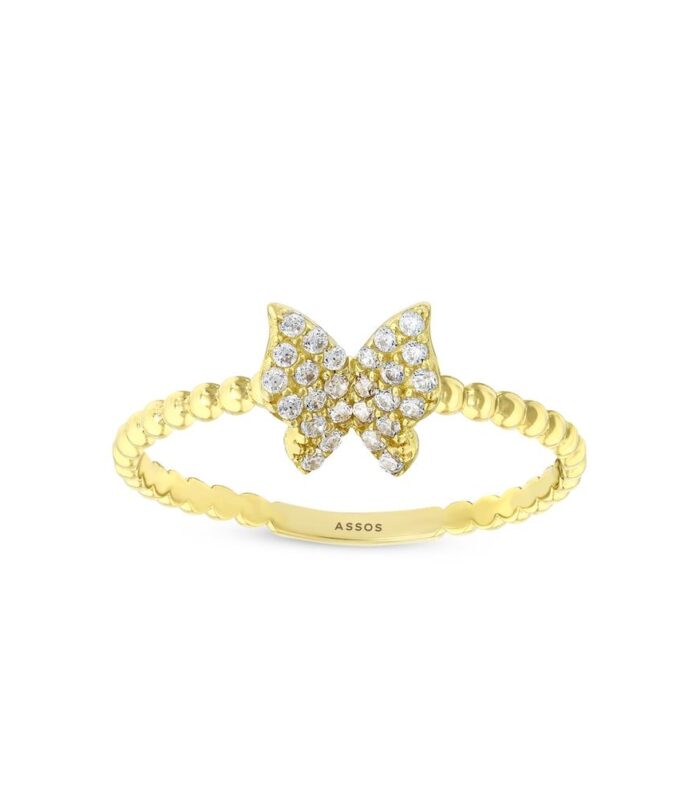 Taşlı Tasarım Altın Yüzük