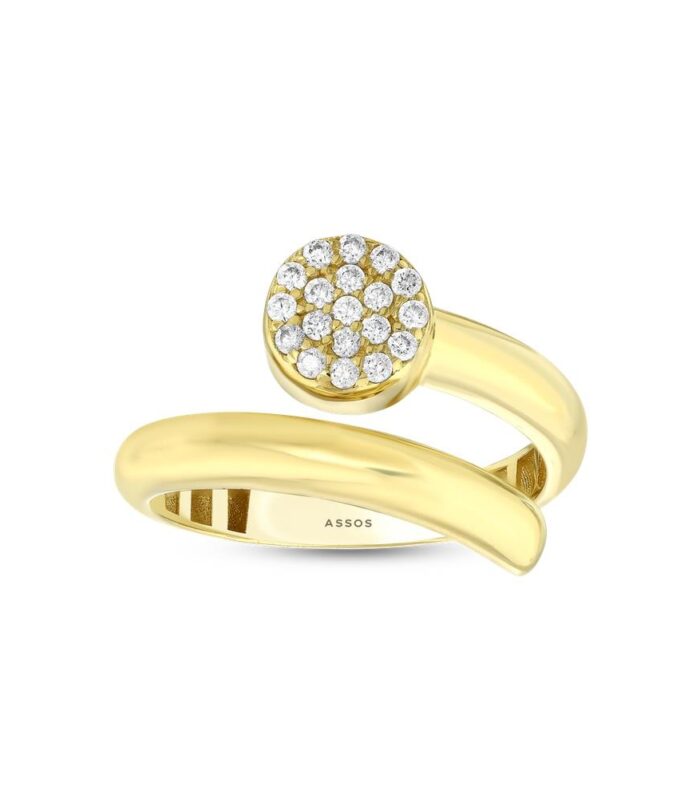 Taşlı Tasarım Altın Yüzük