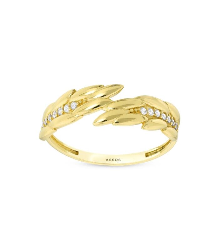 Taşlı Tasarım Altın Yüzük