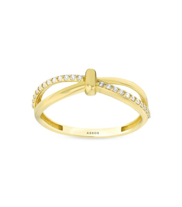 Taşlı Tasarım Altın Yüzük