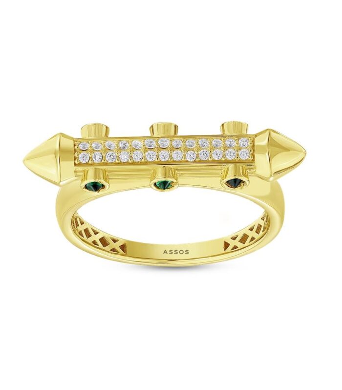 Taşlı Tasarım Altın Yüzük