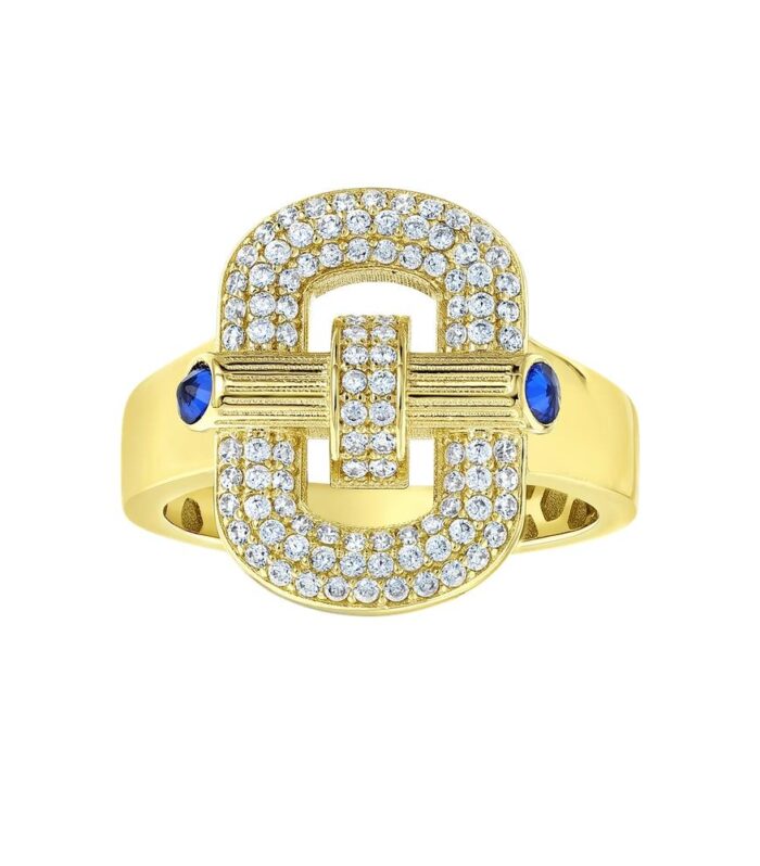 Taşlı Tasarım Altın Yüzük