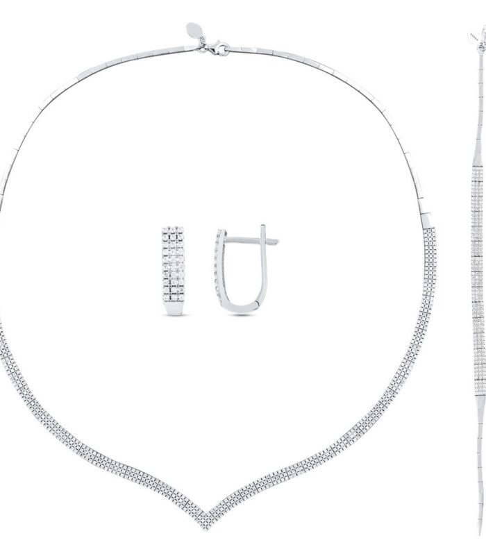 Üç Sıra Taşlı Nişan Düğün Set