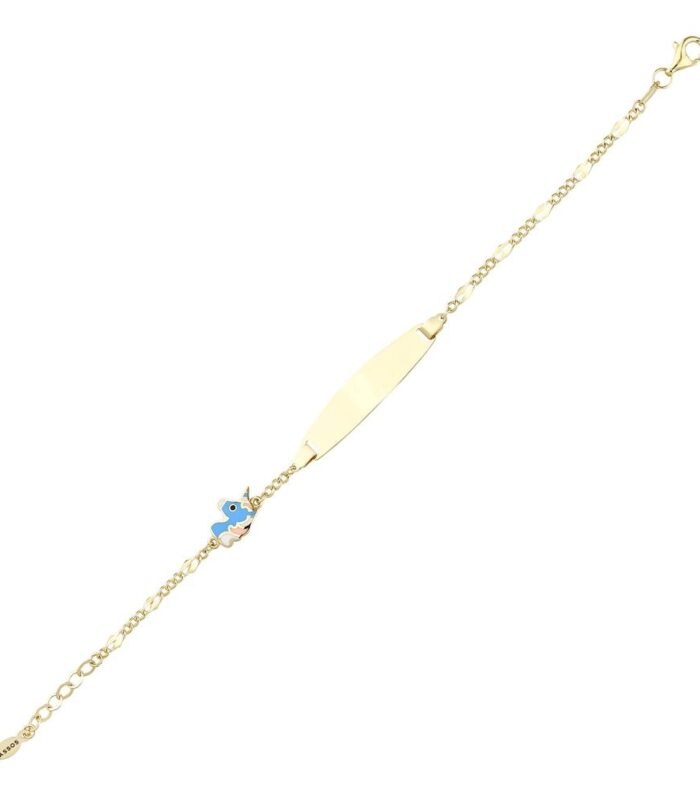 Unicorn Figürlü Altın Çocuk Künye