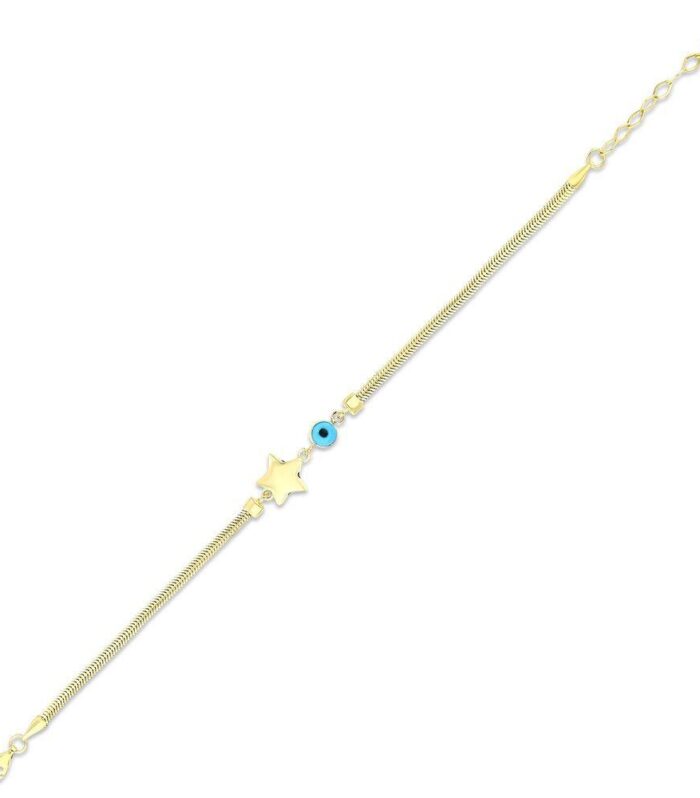Yıldız Figürlü Altın Bileklik