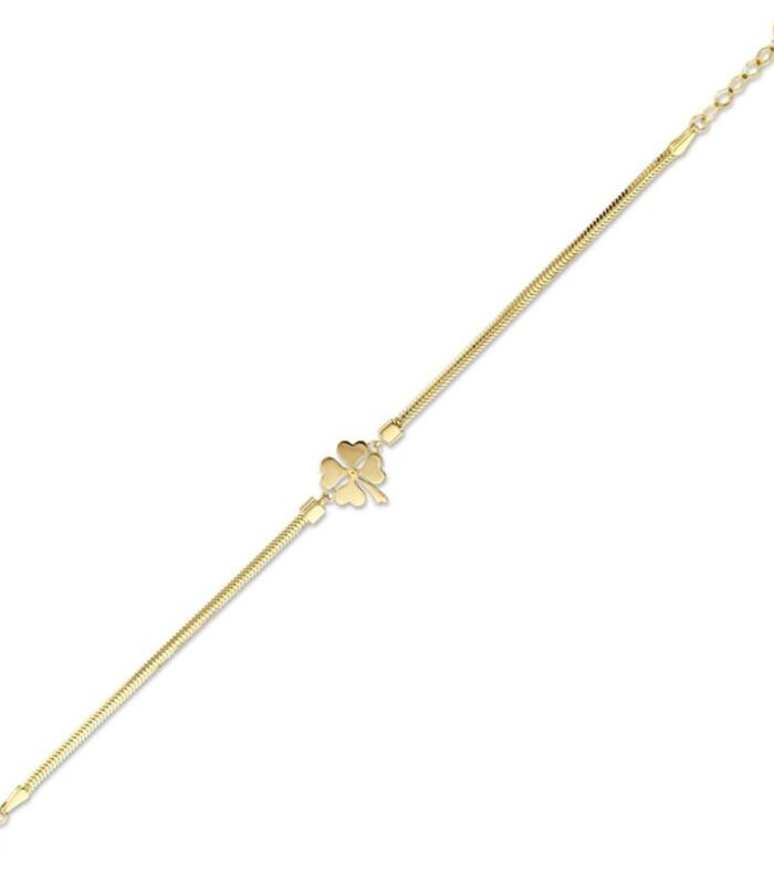 Yonca Figürlü Altın Bileklik