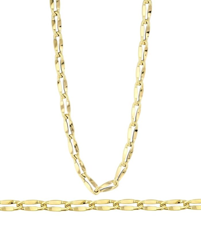 Zincir Formlu Tasarım Altın Set