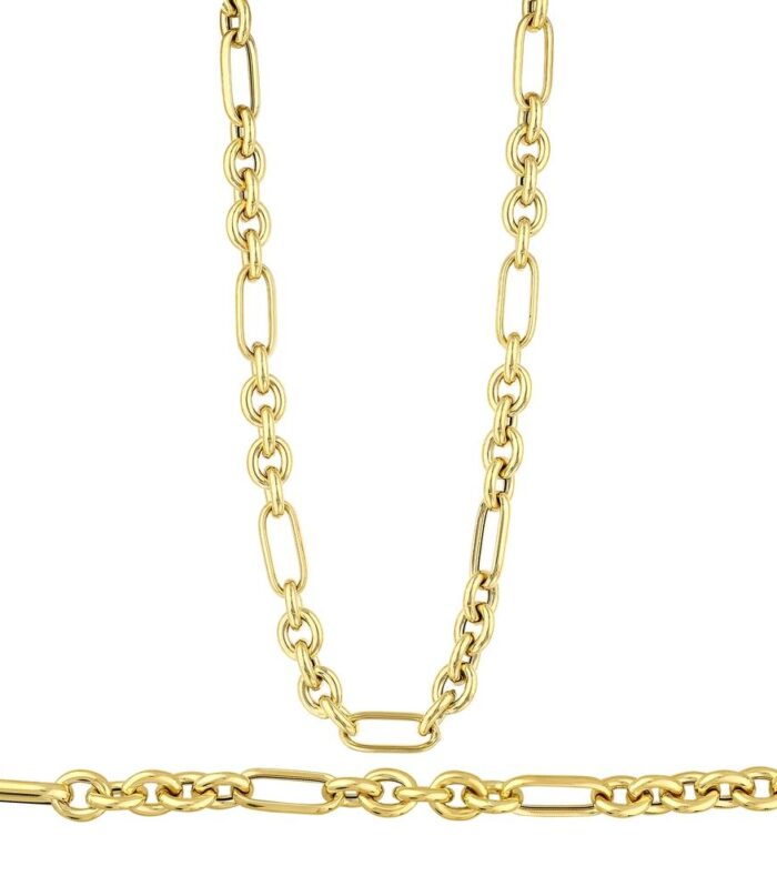 Zincir Formlu Tasarım Altın Set