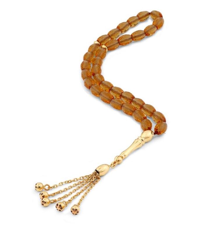 Zultanit Doğal Taşlı Altın Tesbih